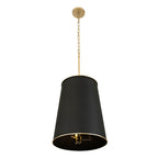 Varaluz Coco 9-lt Foyer - Matte Black/french Gold