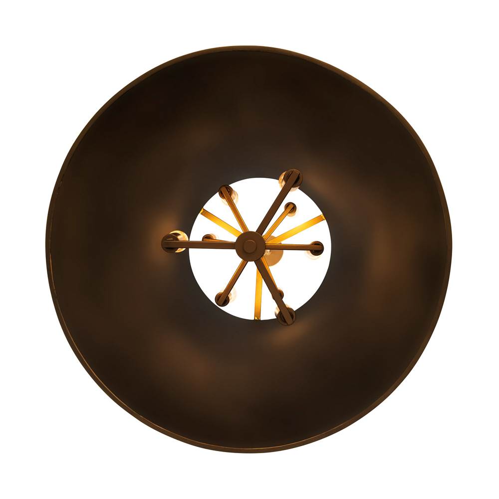 Varaluz 364F09MBFG Matte Black,French Gold Coco 9-lt Foyer - Matte Black/french Gold Image 2