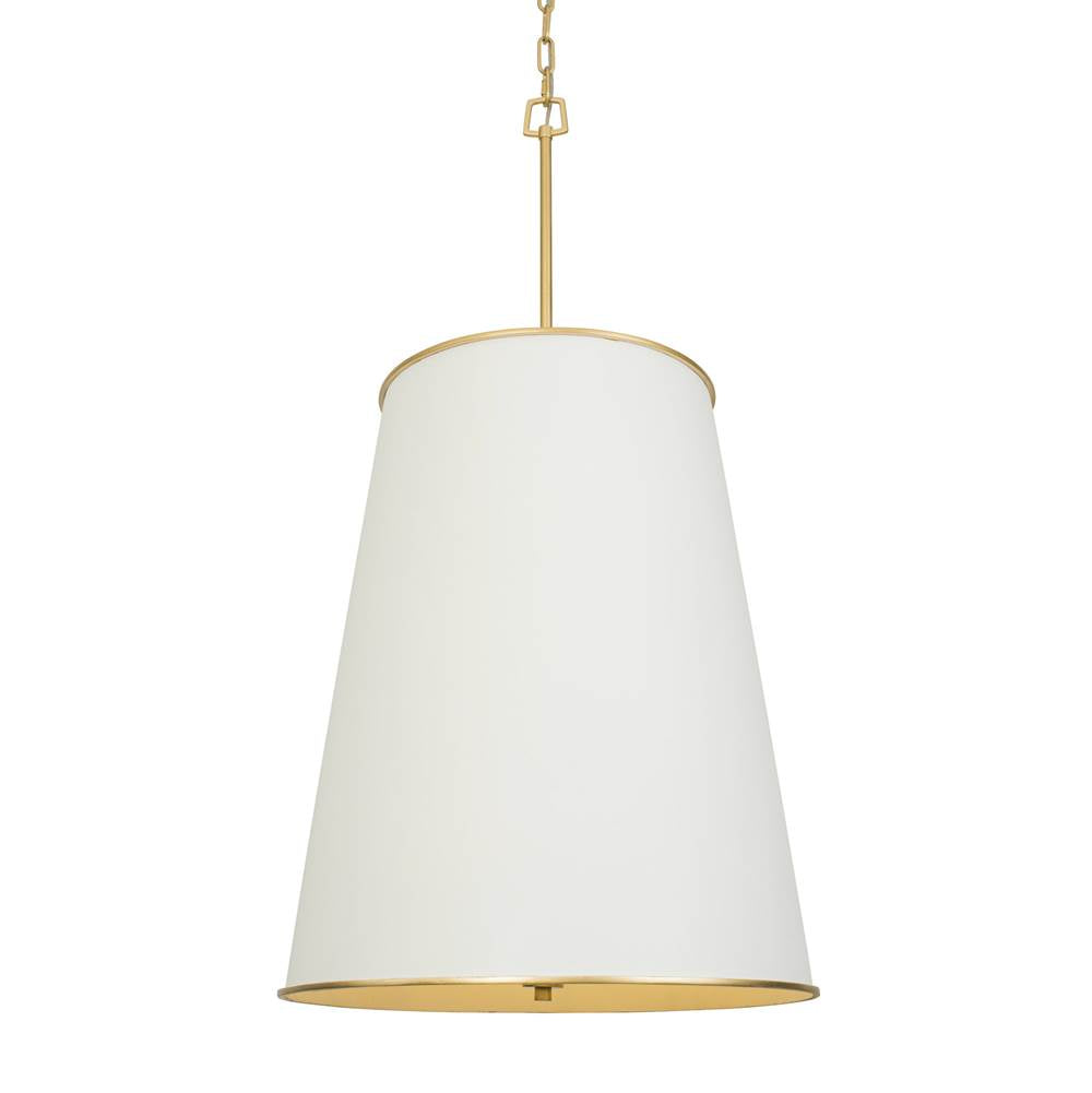 Varaluz 364F09MWFG Matte White,French Gold Coco 9-lt Foyer - Matte White/french Gold Image 1