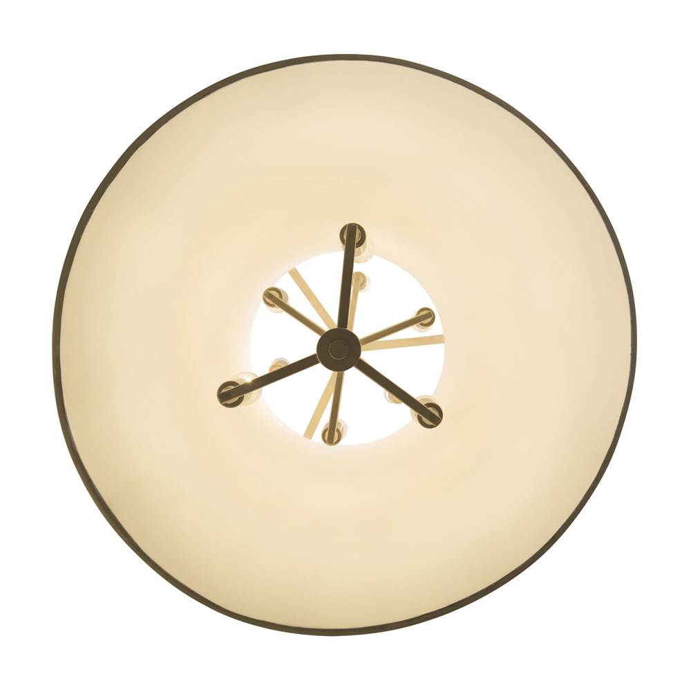 Varaluz 364F09MWFG Matte White,French Gold Coco 9-lt Foyer - Matte White/french Gold Image 5