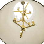 Varaluz 364F09MWFG Matte White,French Gold Coco 9-lt Foyer - Matte White/french Gold Image 4