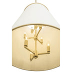 Varaluz 364F09MWFG Matte White,French Gold Coco 9-lt Foyer - Matte White/french Gold Image 3