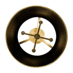 Varaluz 364S04MBFG Matte Black,French Gold Coco 4-lt Semi-flush - Matte Black/french Gold Image 3