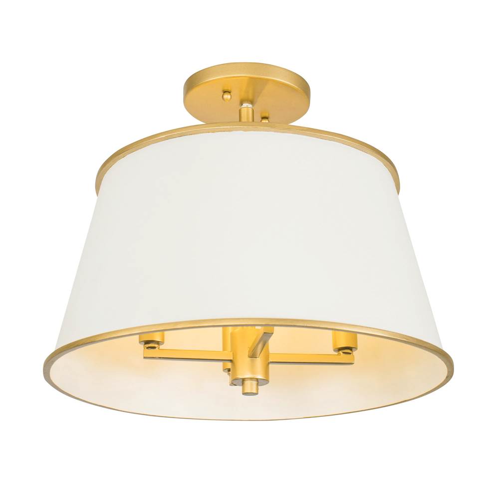 Varaluz Coco 4-lt Semi-flush - Matte Black/french Gold