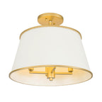 Varaluz Coco 4-lt Semi-flush - Matte Black/french Gold