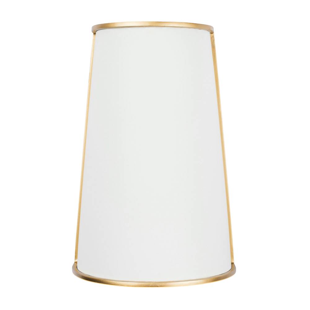 Varaluz 364W02MWFG Matte White,French Gold Coco 2-lt Sconce - Matte White/french Gold Image 1