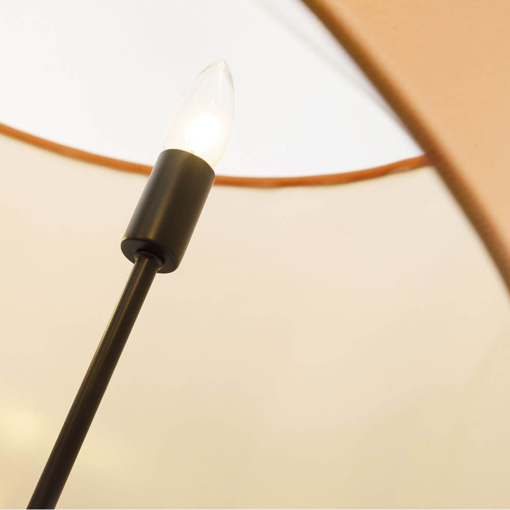 Varaluz 368P05BLC Black,Camel Leather Secret Agent 5-lt Pendant - Black/camel Leather Image 3