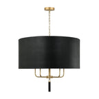 Varaluz Secret Agent Secret Agent 5-lt Pendant - Black/camel Leather