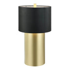 Varaluz Secret Agent Secret Agent 1-lt Table Lamp - Black/camel Leather