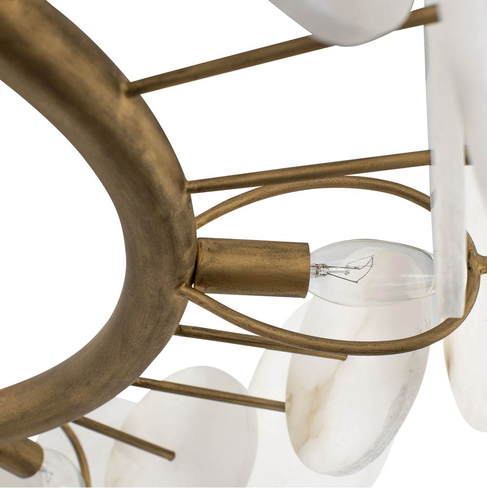 Varaluz 370C06HG Havana Gold Cosmos 6-lt Chandelier - Havana Gold Image 2