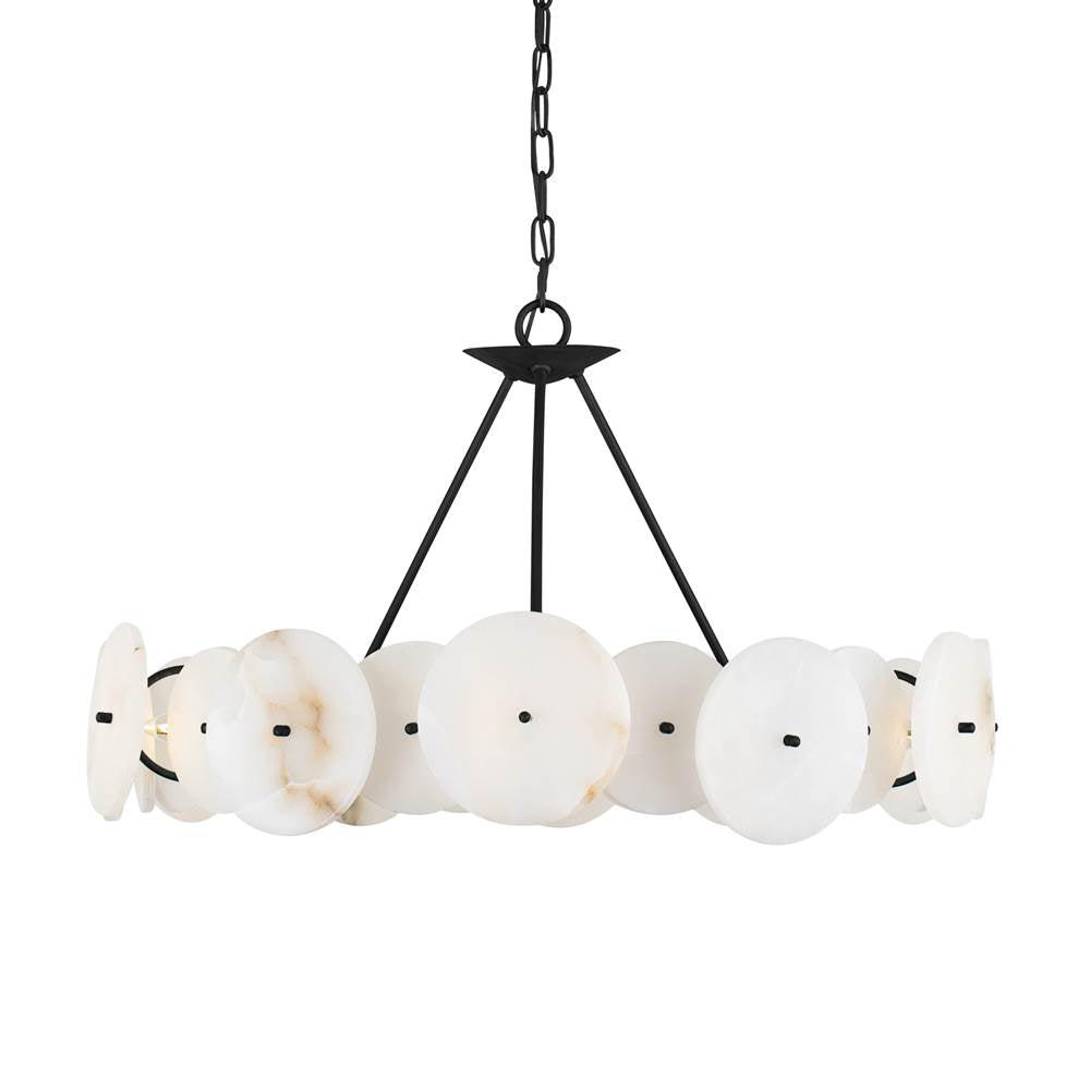 Varaluz 370C06MB Matte Black Cosmos 6-lt   Chandelier - Matte Black Image 1