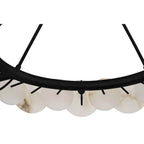Varaluz 370C06MB Matte Black Cosmos 6-lt   Chandelier - Matte Black Image 3