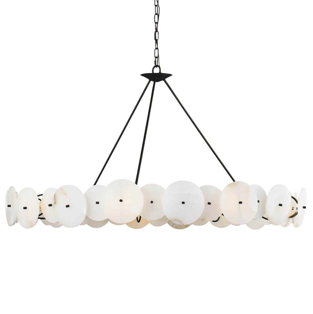 Varaluz 370C09MB Matte Black Cosmos 9-lt   Chandelier - Matte Black Image 1
