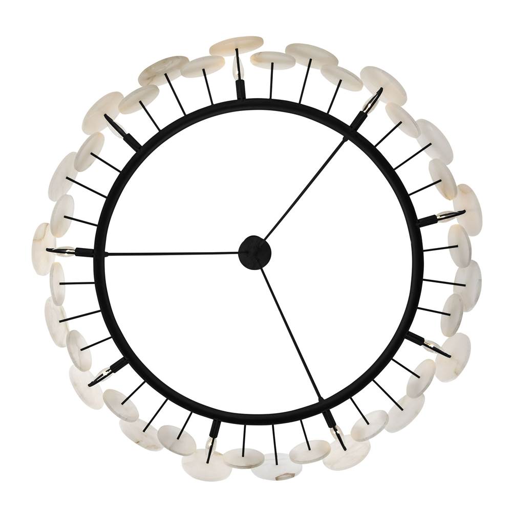 Varaluz 370C09MB Matte Black Cosmos 9-lt   Chandelier - Matte Black Image 2