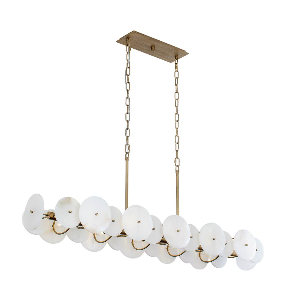 Varaluz Cosmos 10-lt Linear Pendant - Havana Gold