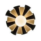 Varaluz 372P01MMBFG Matte Black,French Gold Daphne 1-lt Medium Pendant - Matte Black/french Gold Image 6