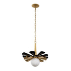 Varaluz 372P01MMBFG Matte Black,French Gold Daphne 1-lt Medium Pendant - Matte Black/french Gold Image 5