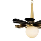 Varaluz 372P01MMBFG Matte Black,French Gold Daphne 1-lt Medium Pendant - Matte Black/french Gold Image 2