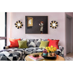 Varaluz 372S01LMBFG Matte Black,French Gold Daphne 1-lt Convertible Flush Mount/sconce - Matte Black/french Gold Image 2