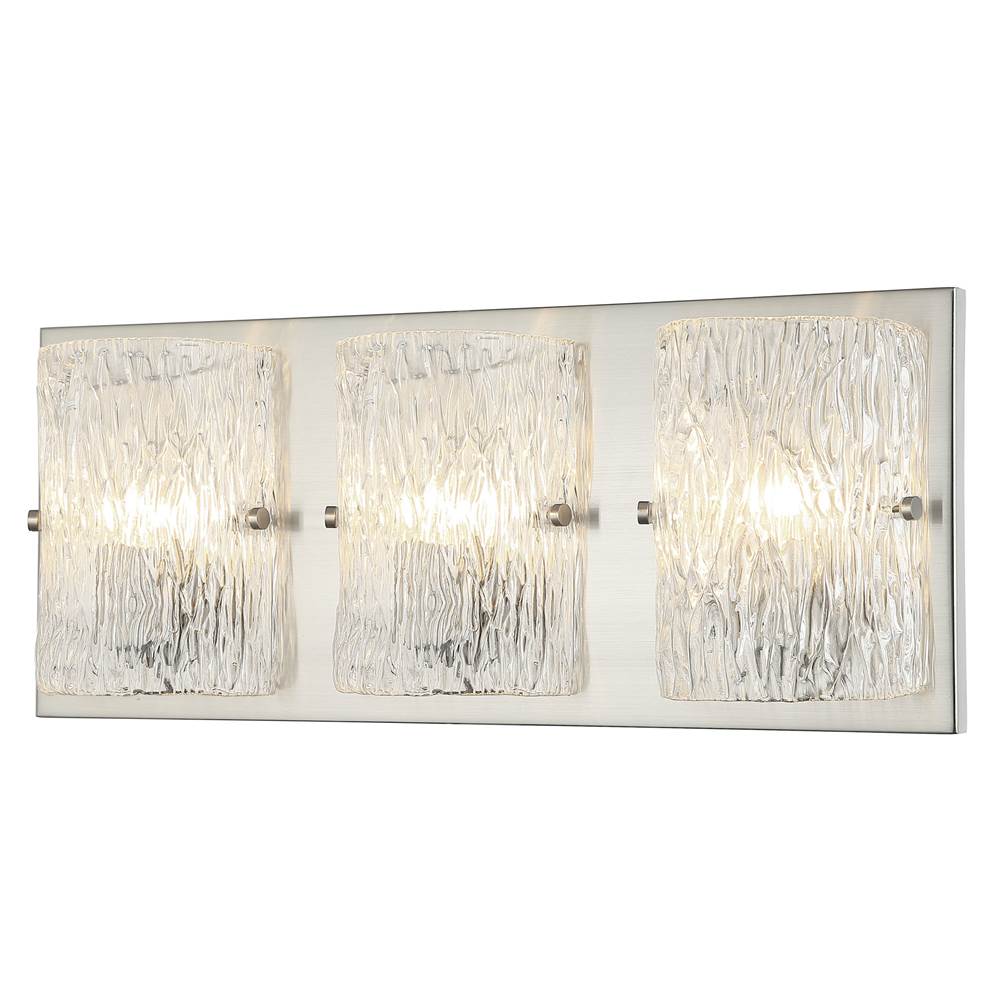 Varaluz 376B03BN Brushed Nickel Morgan 3-lt Bath - Brushed Nickel Image 1