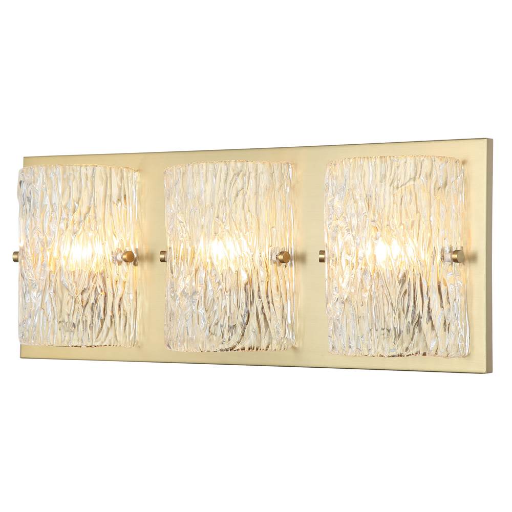 Varaluz 376B03SB Satin Brass Morgan 3-lt Bath - Satin Brass Image 1