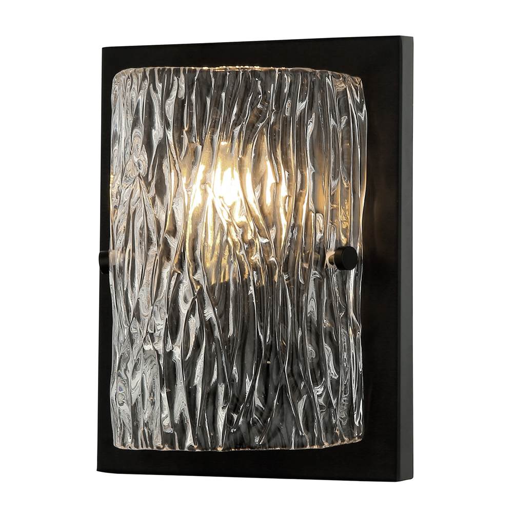Varaluz 376W01BL Black Morgan 1-lt Sconce - Black Image 1