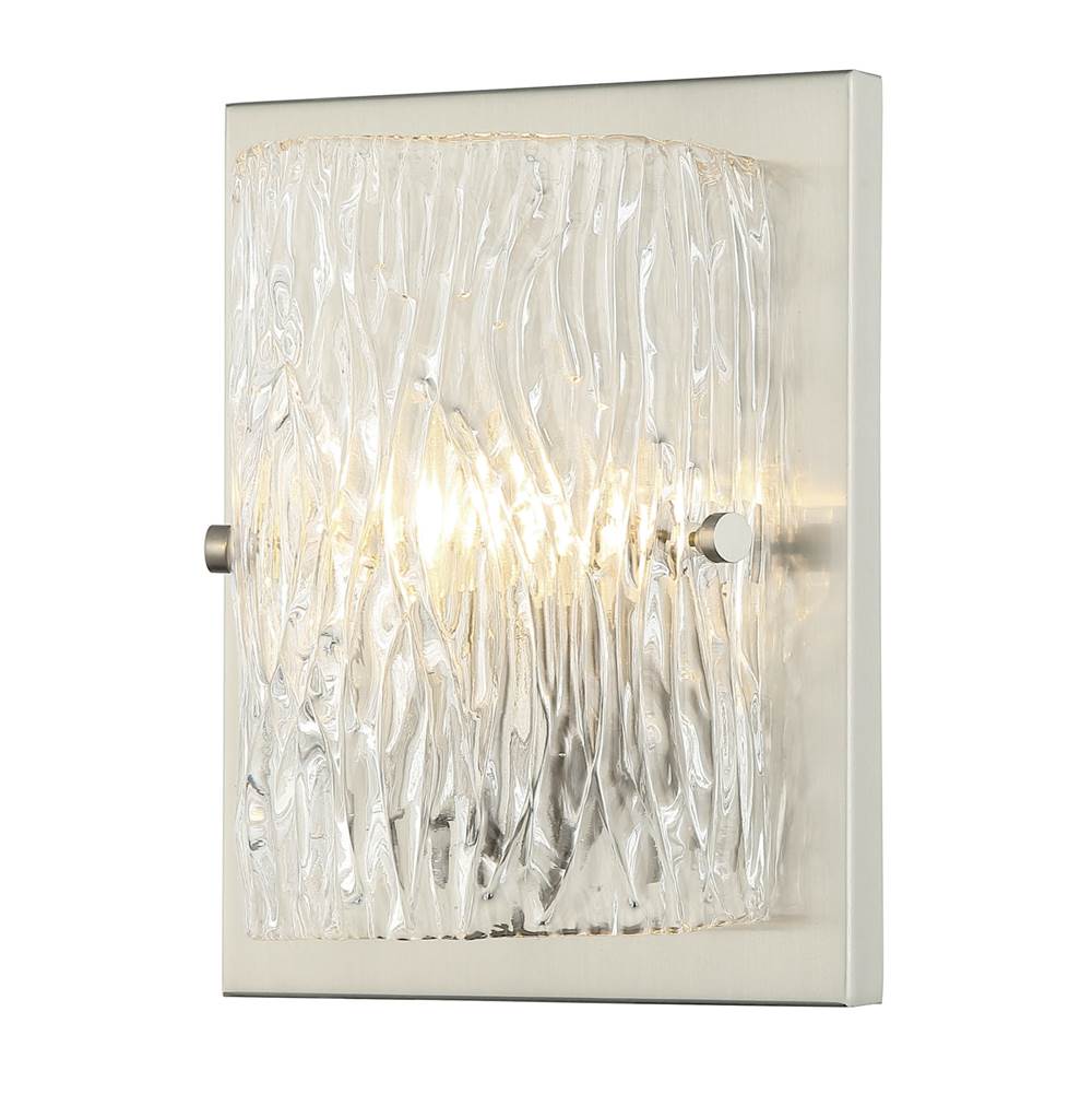 Varaluz 376W01BN Brushed Nickel Morgan 1-lt Sconce - Brushed Nickel Image 1