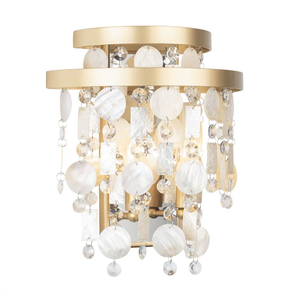 Varaluz 377W02FG French Gold Kalani 2-lt Sconce - French Gold Image 1