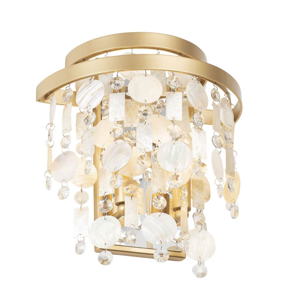 Varaluz 377W02FG French Gold Kalani 2-lt Sconce - French Gold Image 5