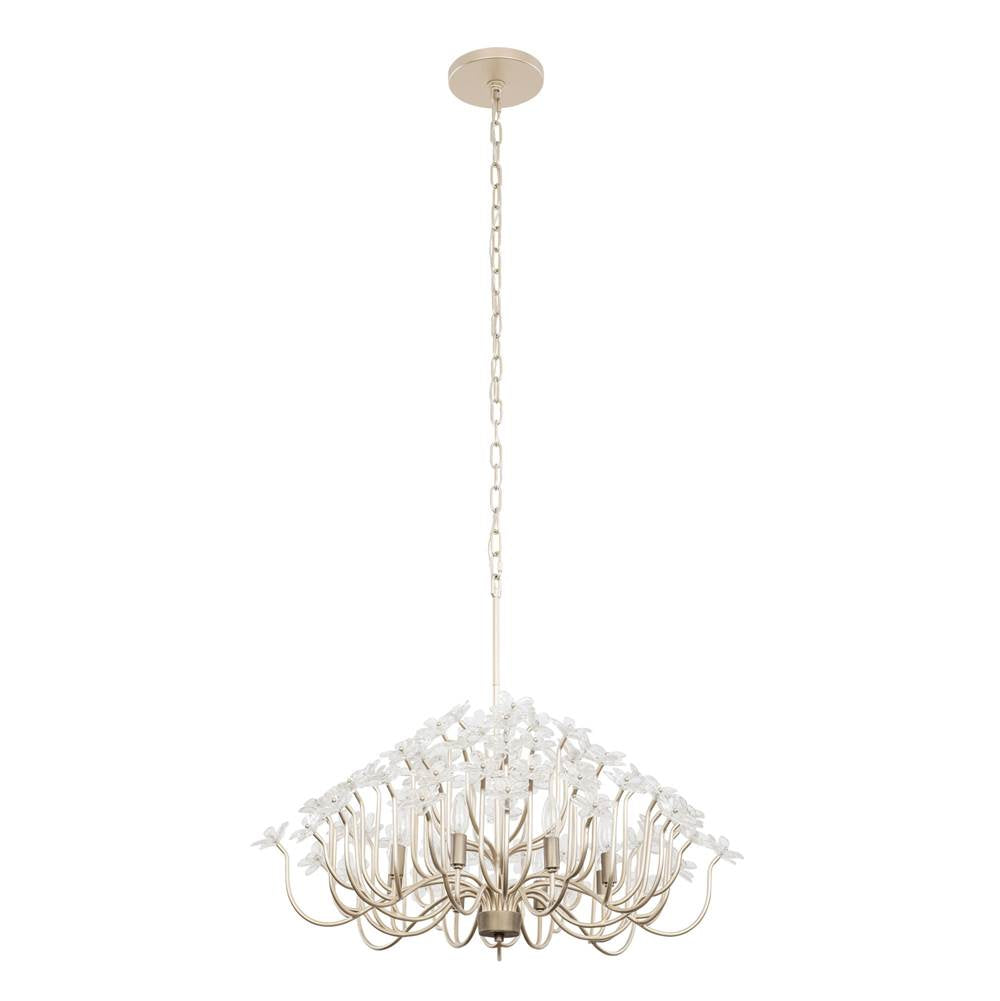 Varaluz 378C08GDAR Gold Dust,Artifact Wildflower 8-lt Chandelier - Gold Dust/artifact Image 5