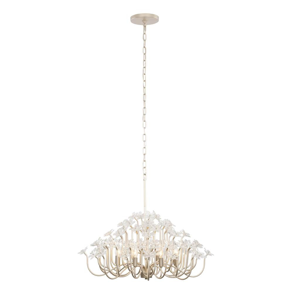 Varaluz 378C08GDAR Gold Dust,Artifact Wildflower 8-lt Chandelier - Gold Dust/artifact Image 4