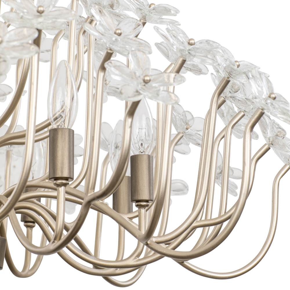 Varaluz 378C08GDAR Gold Dust,Artifact Wildflower 8-lt Chandelier - Gold Dust/artifact Image 2