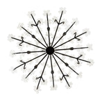 Varaluz 378C08MB Matte Black Wildflower 8-lt Chandelier - Matte Black Image 8