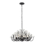 Varaluz 378C08MB Matte Black Wildflower 8-lt Chandelier - Matte Black Image 6