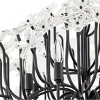 Varaluz 378C08MB Matte Black Wildflower 8-lt Chandelier - Matte Black Image 5