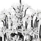 Varaluz 378C08MB Matte Black Wildflower 8-lt Chandelier - Matte Black Image 4