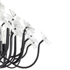 Varaluz 378C08MB Matte Black Wildflower 8-lt Chandelier - Matte Black Image 3