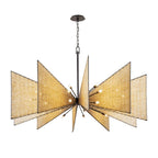 Varaluz 379C30MBS Matte Black,Sulihiya Machina 30-lt Chandelier - Matte Black/sulihiya Image 1