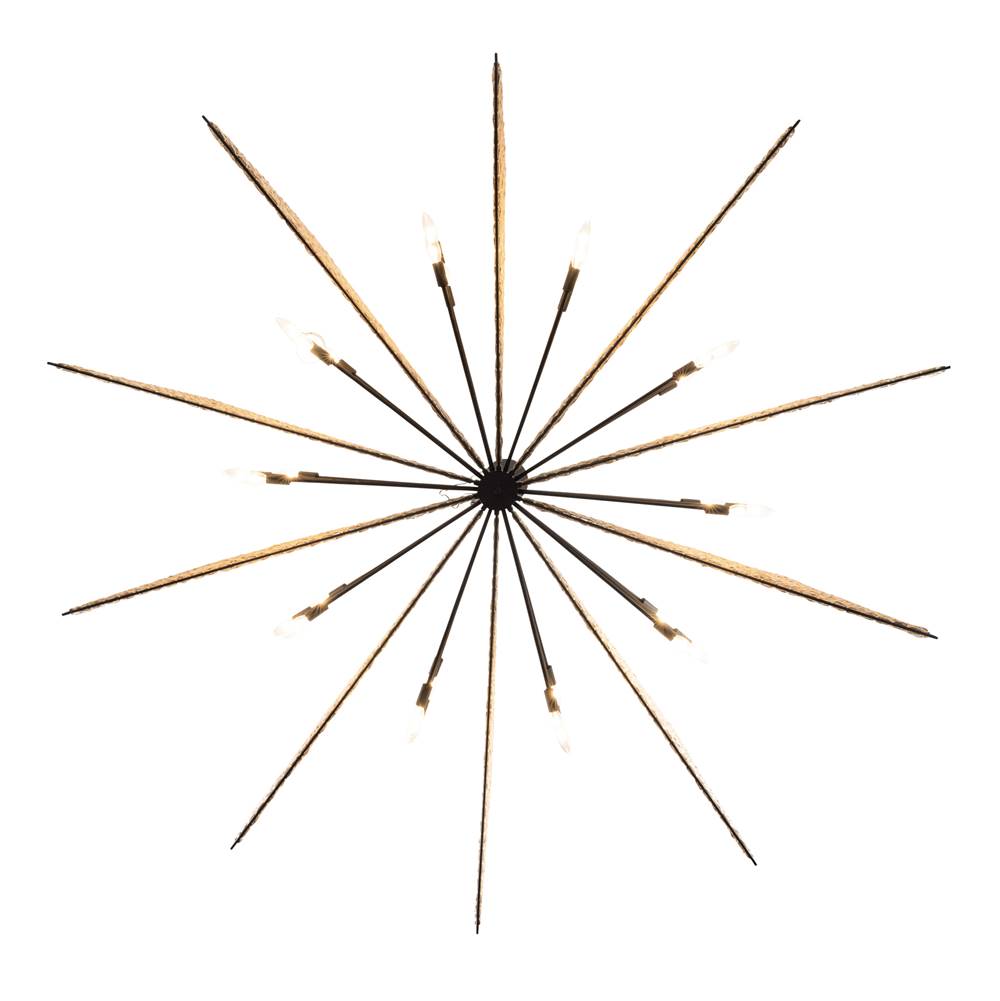 Varaluz 379C30MBS Matte Black,Sulihiya Machina 30-lt Chandelier - Matte Black/sulihiya Image 6