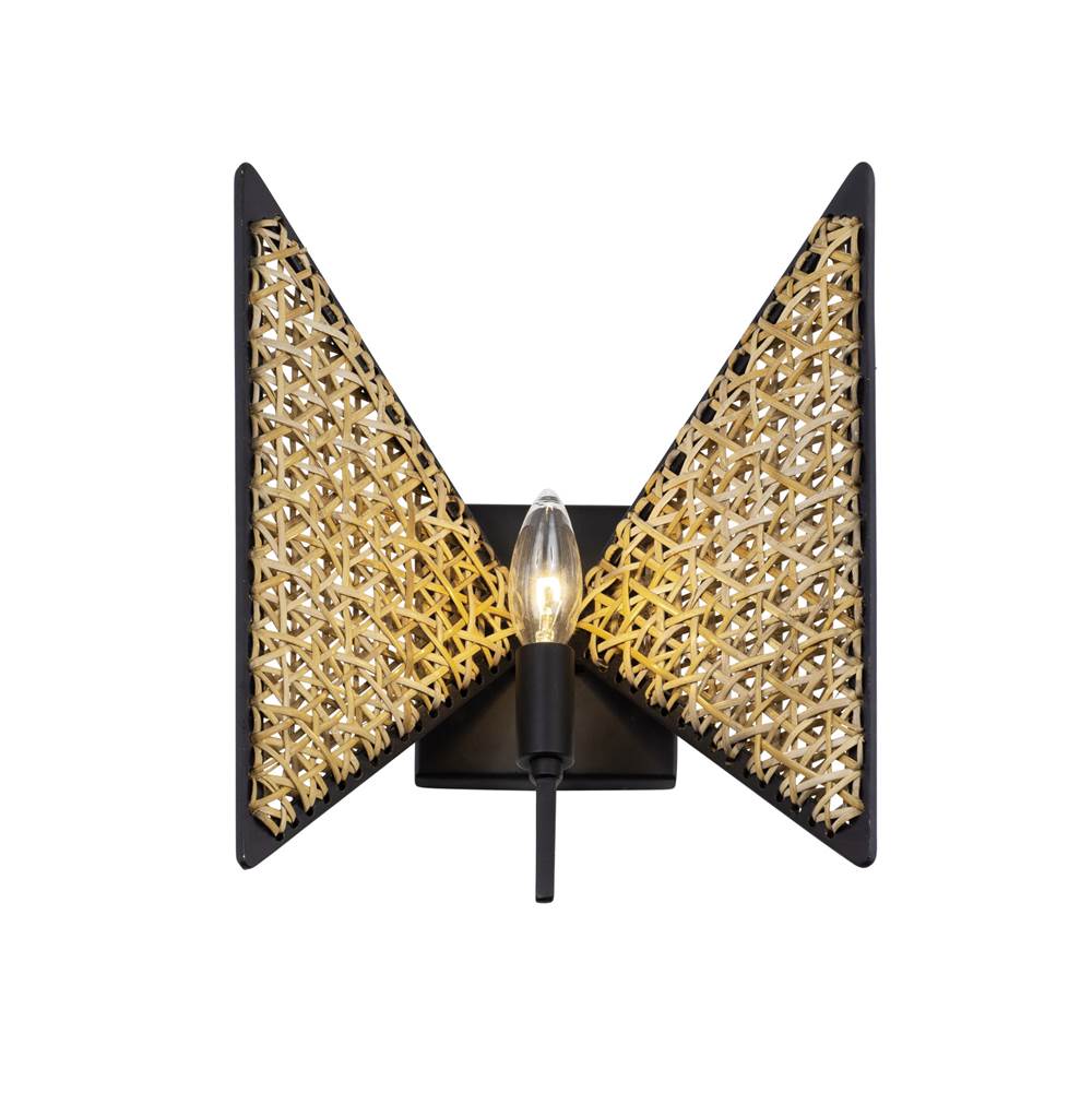 Varaluz 379W01MBS Matte Black,Sulihiya Machina 1-lt Sconce - Matte Black/sulihiya Image 4