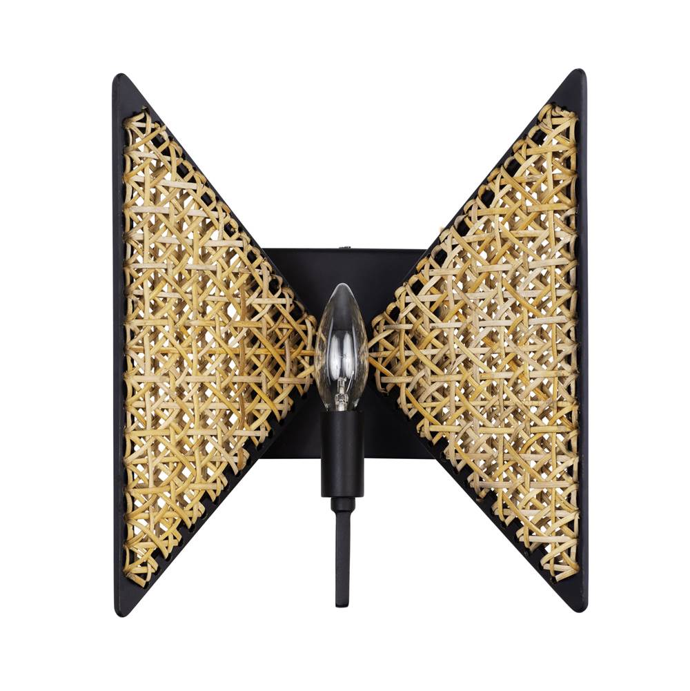 Varaluz 379W01MBS Matte Black,Sulihiya Machina 1-lt Sconce - Matte Black/sulihiya Image 3
