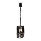 Varaluz 380N05MBFG Matte Black,French Gold Estela 5-lt Linear Pendant - Matte Black/french Gold Image 7