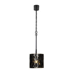 Varaluz 380N05MBFG Matte Black,French Gold Estela 5-lt Linear Pendant - Matte Black/french Gold Image 6