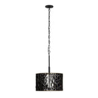 Varaluz 380P03MBFG Matte Black,French Gold Estela 3-lt Convertible Pendant/semi-flush - Matte Black/french Gold Image 6