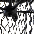 Varaluz 380P05MBFG Matte Black,French Gold Estela 5-lt Pendant - Matte Black/french Gold Image 2
