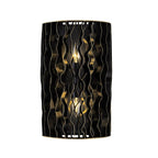 Varaluz 380W02MBFG Matte Black,French Gold Estela 2-lt Sconce - Matte Black/french Gold Image 1