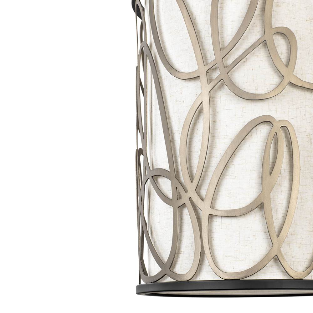 Varaluz 381F06MBAR Matte Black,Artifact Scribble 6-lt Foyer - Matte Black/artifact Image 2