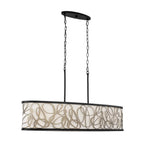 Varaluz Scribble 6-lt Linear Pendant - Matte Black/artifact