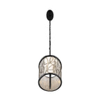 Varaluz 381N06MBAR Matte Black,Artifact Scribble 6-lt Linear Pendant - Matte Black/artifact Image 6