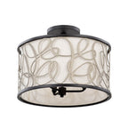 Varaluz 381P03MBAR Matte Black,Artifact Scribble 3-lt Convertible Pendant/semi-flush - Matte Black/artifact Image 6